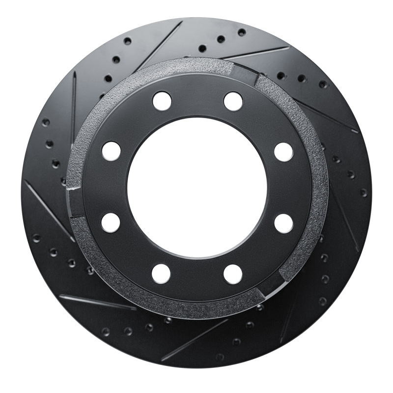 Ford F-250 Brake Rotor (1) - Rear Left - R1 Concepts - Drilled & Slotted - Black - `11-`22 Ford F-250 Brake Rotor (1) - Rear Left - R1 Concepts - Drilled & Slotted - Black - `11-`22